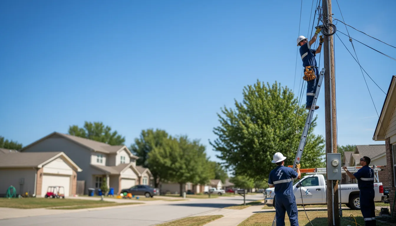 Residential electrician providing installation services in Melcher Dallas, IA